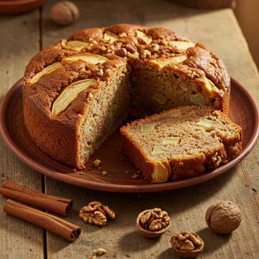 Foto deliciosa de Bolo de Maçã com Canela para Diabéticos pronta para servir - Bolos & Cupcakes