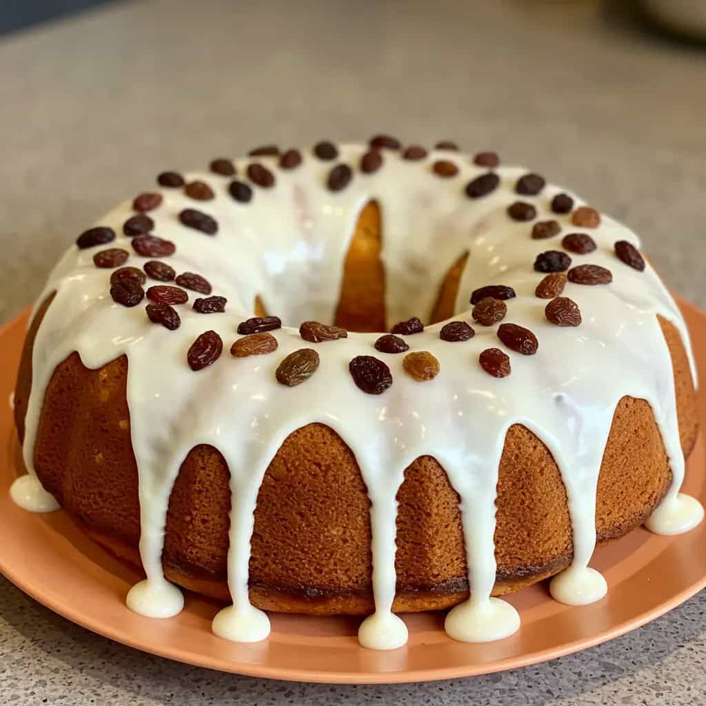 Bolo de Maçã com Castanhas do Pará e Uvas Passas