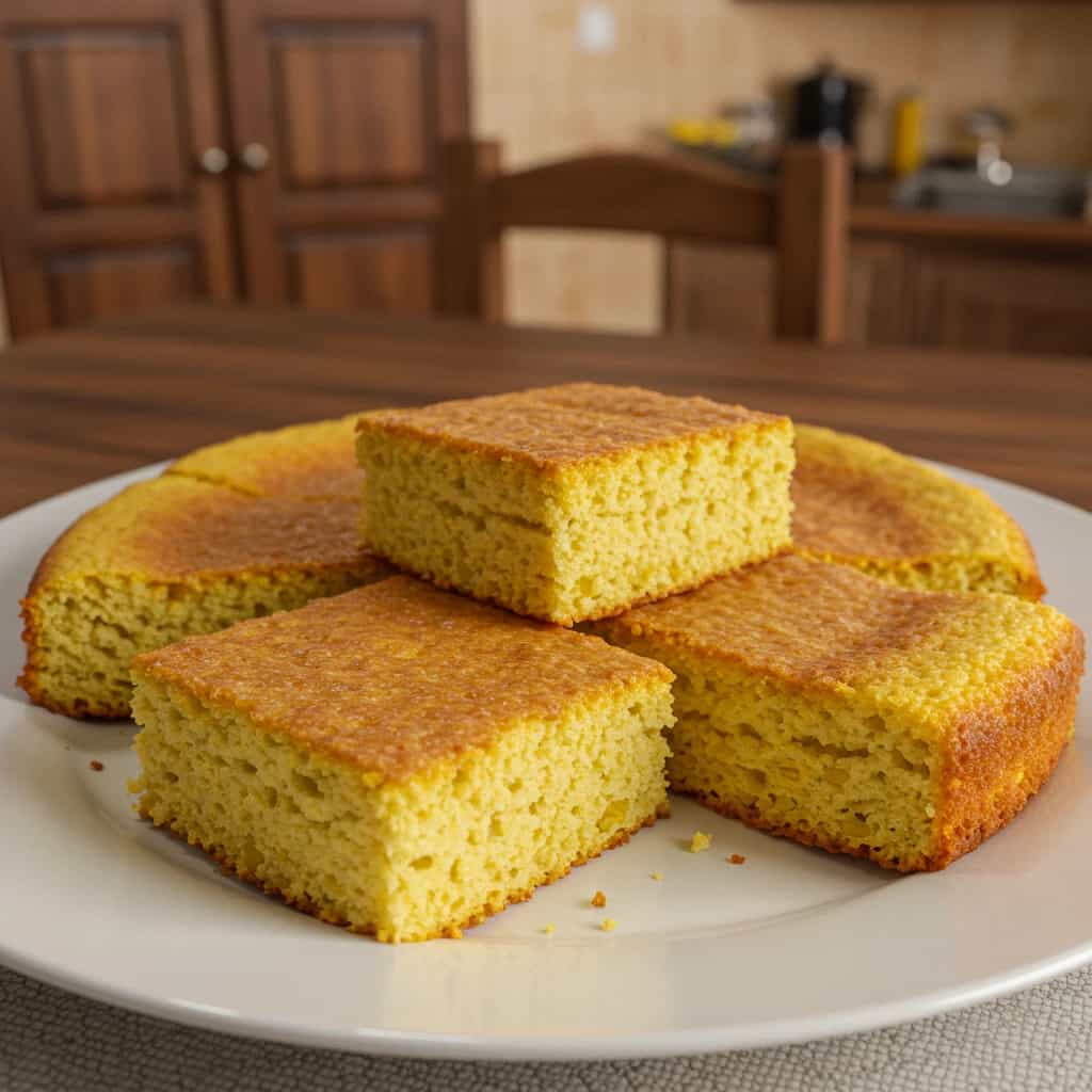 Bolo de milho com fubá