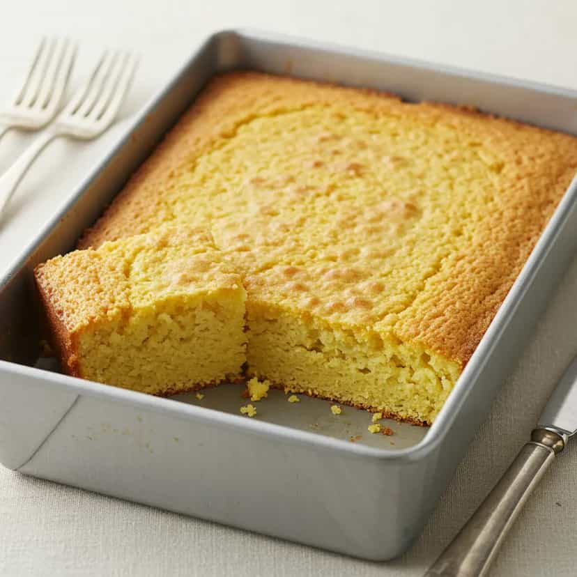 Foto deliciosa de Bolo de Milho Cremoso com Leite Condensado pronta para servir - Bolos & Cupcakes