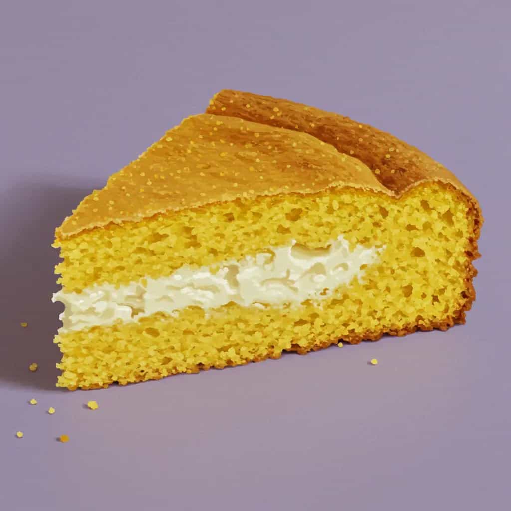 Bolo de Milho Cremoso com Queijo