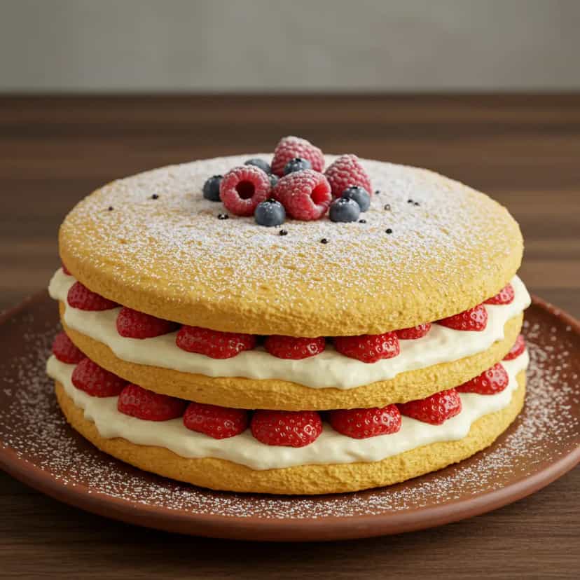 Foto deliciosa de Bolo de Morango Desconstruído pronta para servir - Bolos & Cupcakes