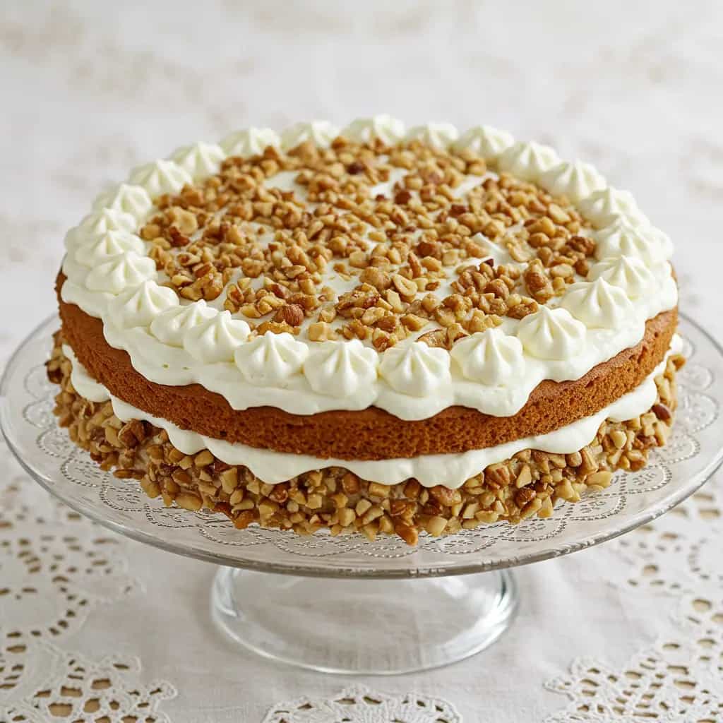 Bolo de Nozes com Recheio de Brigadeiro