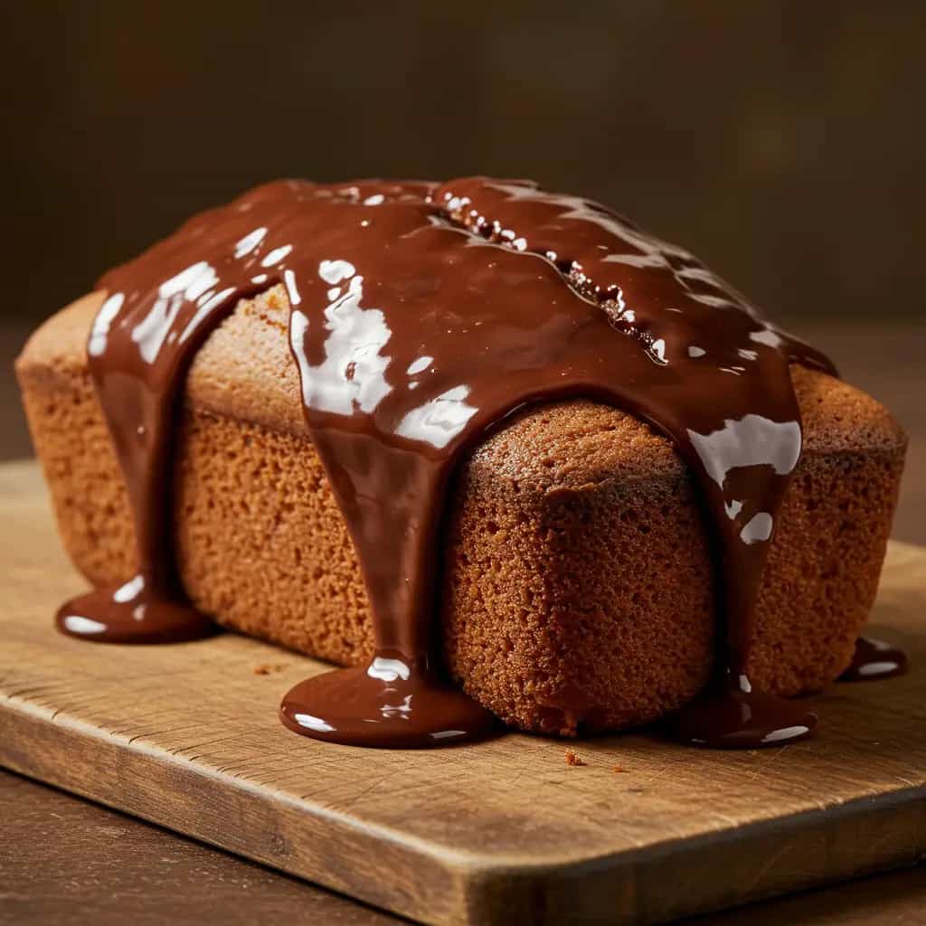 Bolo de Pinhão com Cobertura de Chocolate