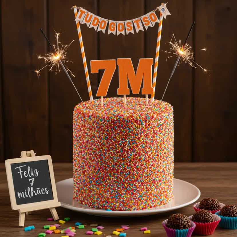 Foto deliciosa de Bolo Formigueiro Colorido pronta para servir - Bolos & Cupcakes