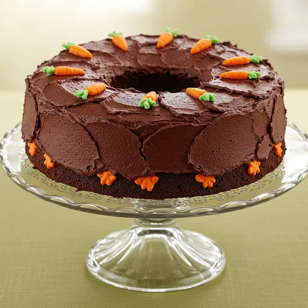 Bolo Formigueiro de Cenoura com Cobertura de Chocolate