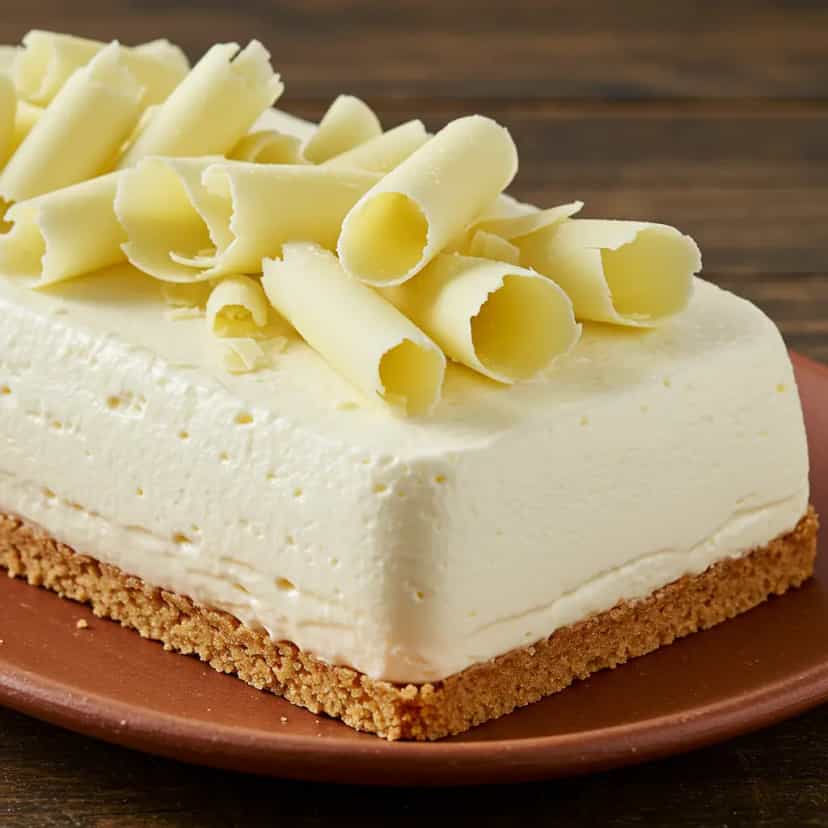 Foto deliciosa de Bolo Gelado de Chocolate Branco Cremoso pronta para servir - Bolos & Cupcakes