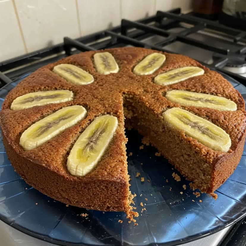 Bolo Integral de Banana no Micro-ondas