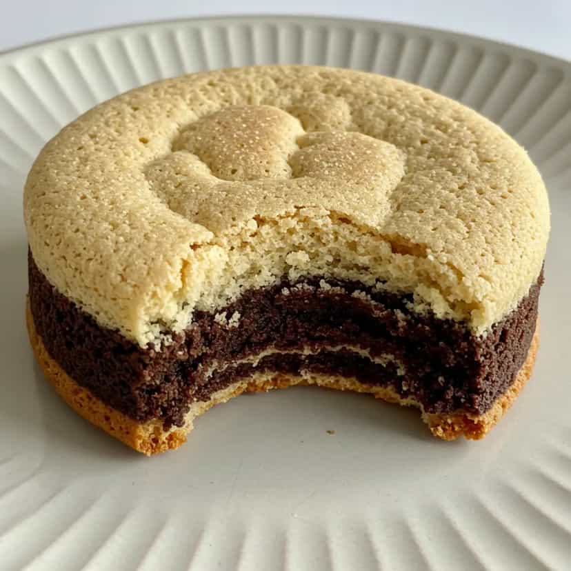 Foto deliciosa de Bolo Mesclado de Cacau e Coco para Micro-ondas pronta para servir - Bolos & Cupcakes
