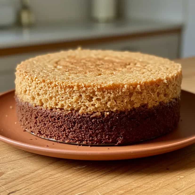 Foto deliciosa de Bolo Mesclado de Chocolate e Coco: Receita Caseira pronta para servir - Bolos & Cupcakes