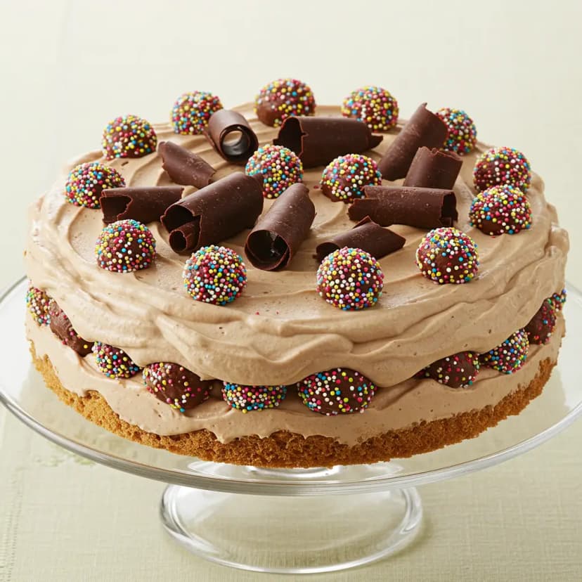 Bolo Mousse de Chocolate e Beijinho