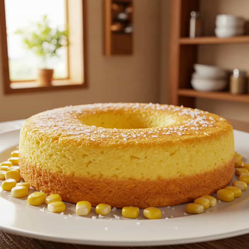 Bolo pamonha cremoso