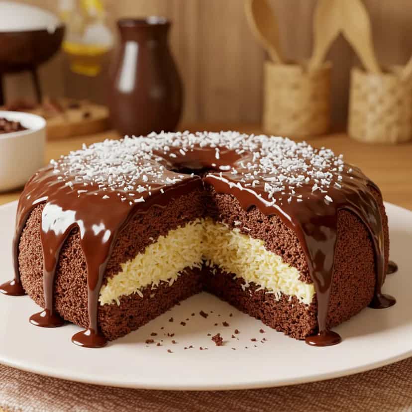 Foto deliciosa de Bolo prestigio pronta para servir - Bolos & Cupcakes