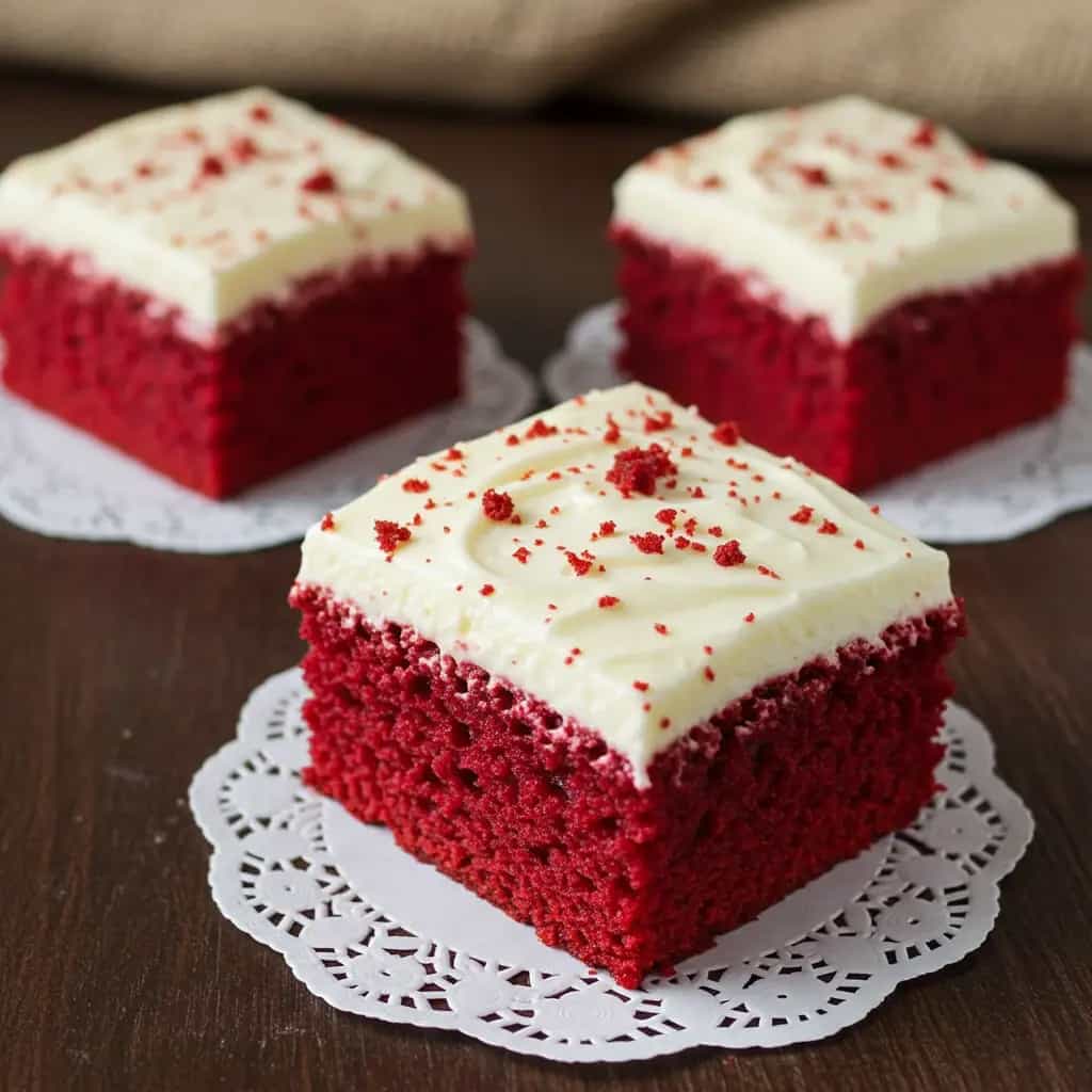 Bolo Red Velvet com Nozes