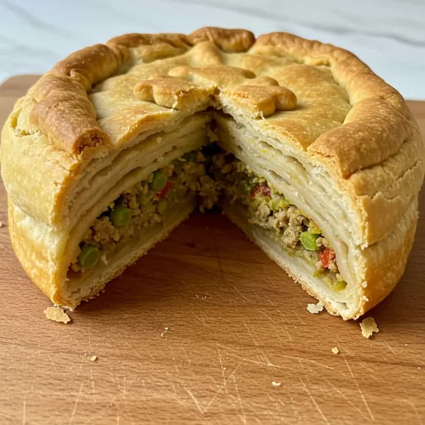 Foto deliciosa de Bolo salgado pronta para servir - Outras Receitas