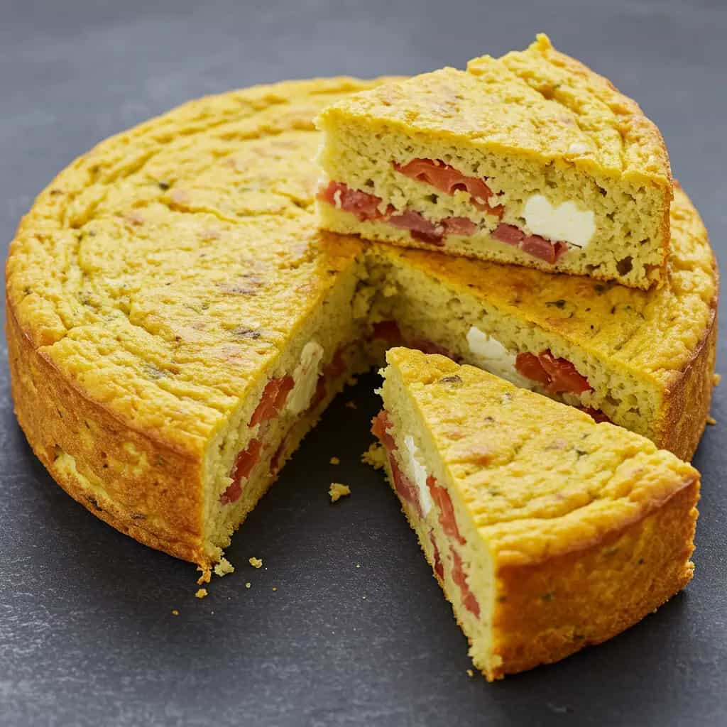 Bolo Salgado de Calabresa e Mussarela sem Trigo