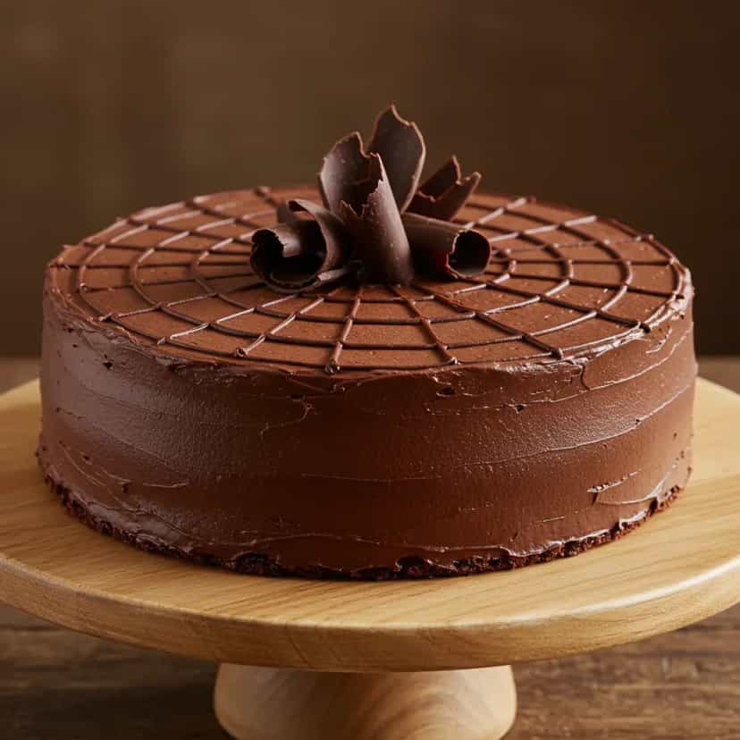 Foto deliciosa de Bolo Trufado de Chocolate com Recheio Duplo pronta para servir - Bolos & Cupcakes