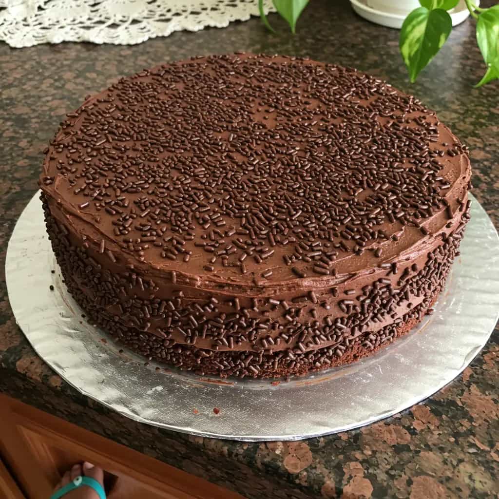 Bolo Trufado de Limão com Brigadeiro