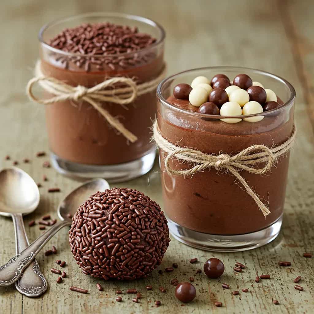 Bombons Cremosos de Chocolate com Morango