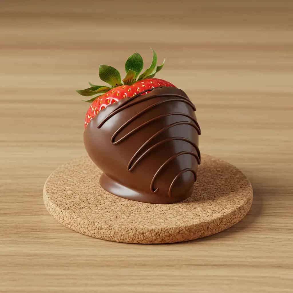 Bombons de Morango com Brigadeiro Branco