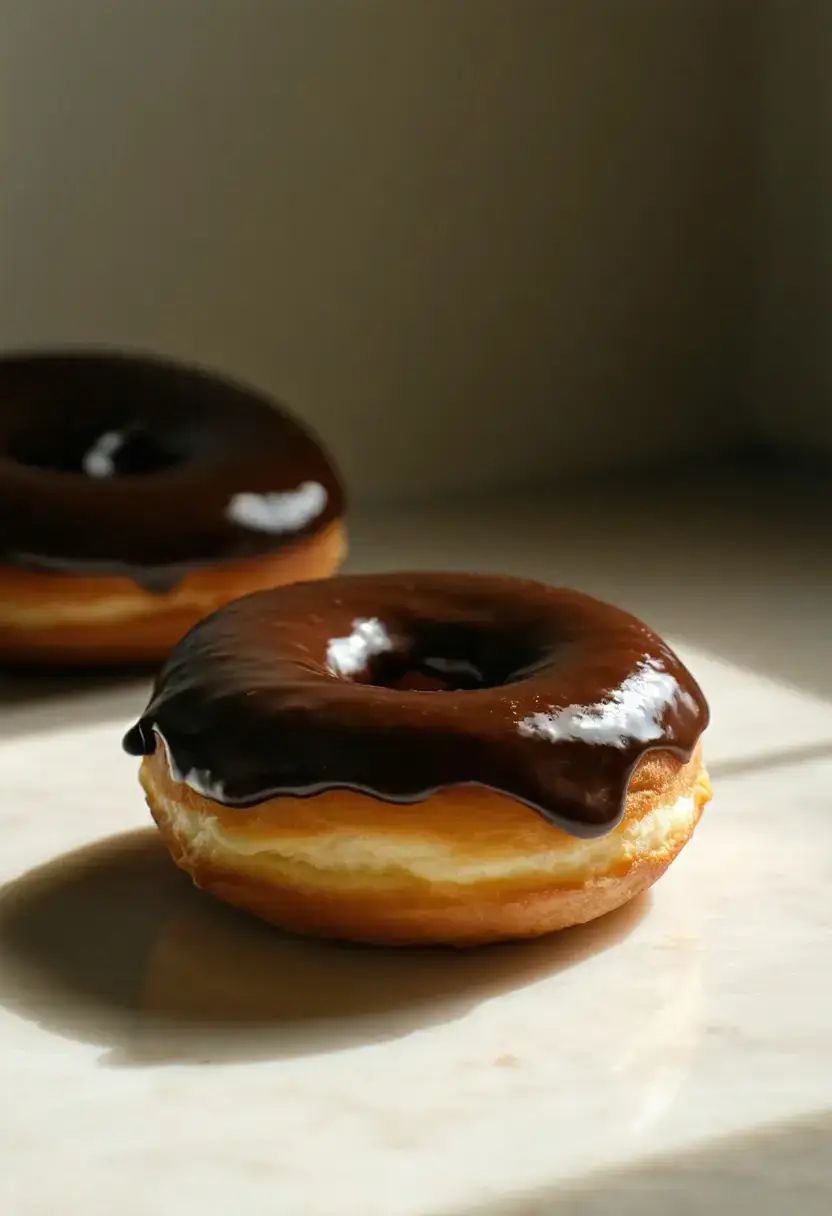 Foto deliciosa de Donuts Boston Cream pronta para servir - Outras Receitas