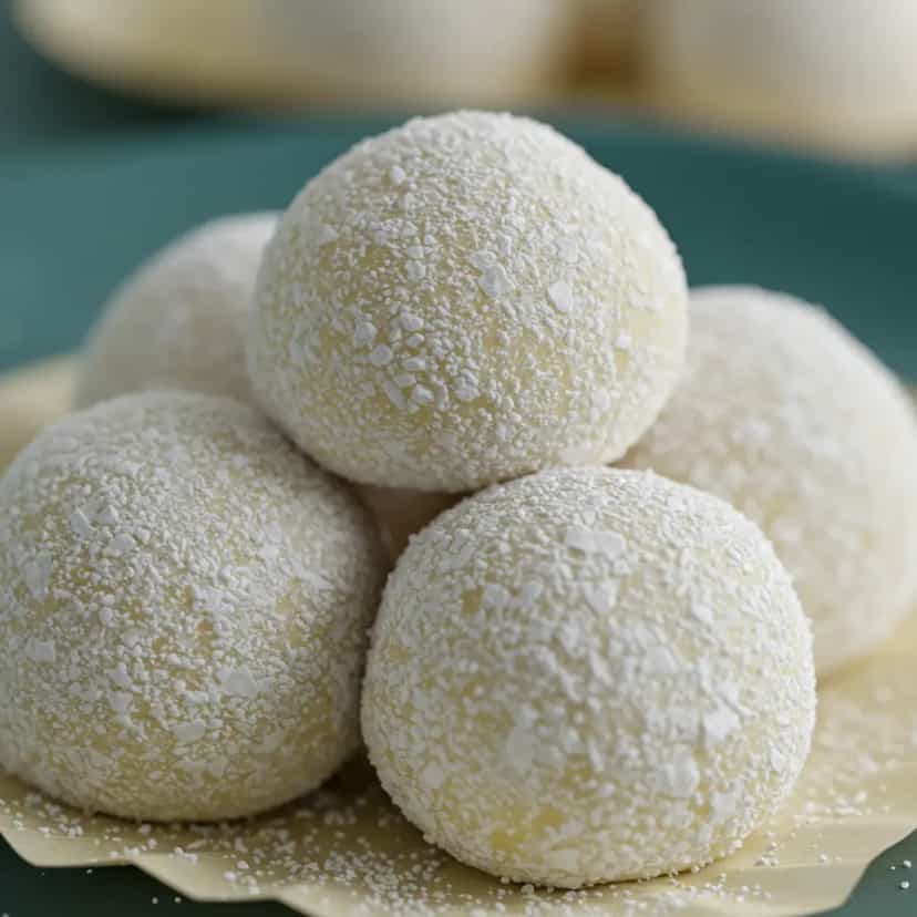 Foto deliciosa de Branquinhos de Coco pronta para servir - Outras Receitas