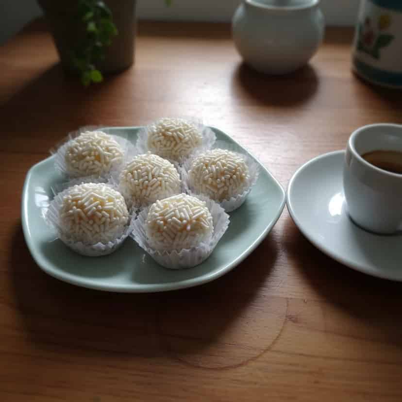Brigadeiro branco fácil e rápido