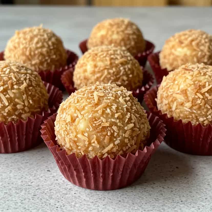 Foto deliciosa de Brigadeiro de Coco Queimado: Doce Tradicional Brasileiro pronta para servir - Outras Receitas