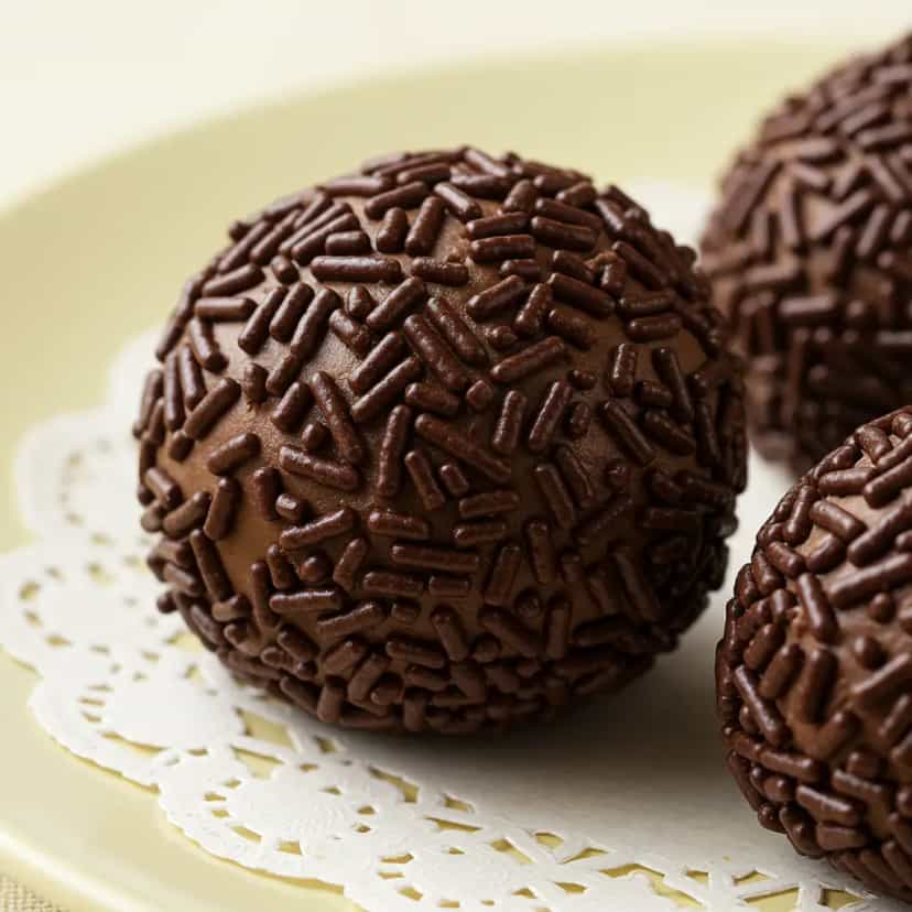 Foto deliciosa de Brigadeiro de Microondas: Rápido e Delicioso pronta para servir - Sem Assar