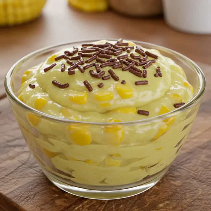 Foto deliciosa de Brigadeiro de milho verde (de colher) pronta para servir - Outras Receitas