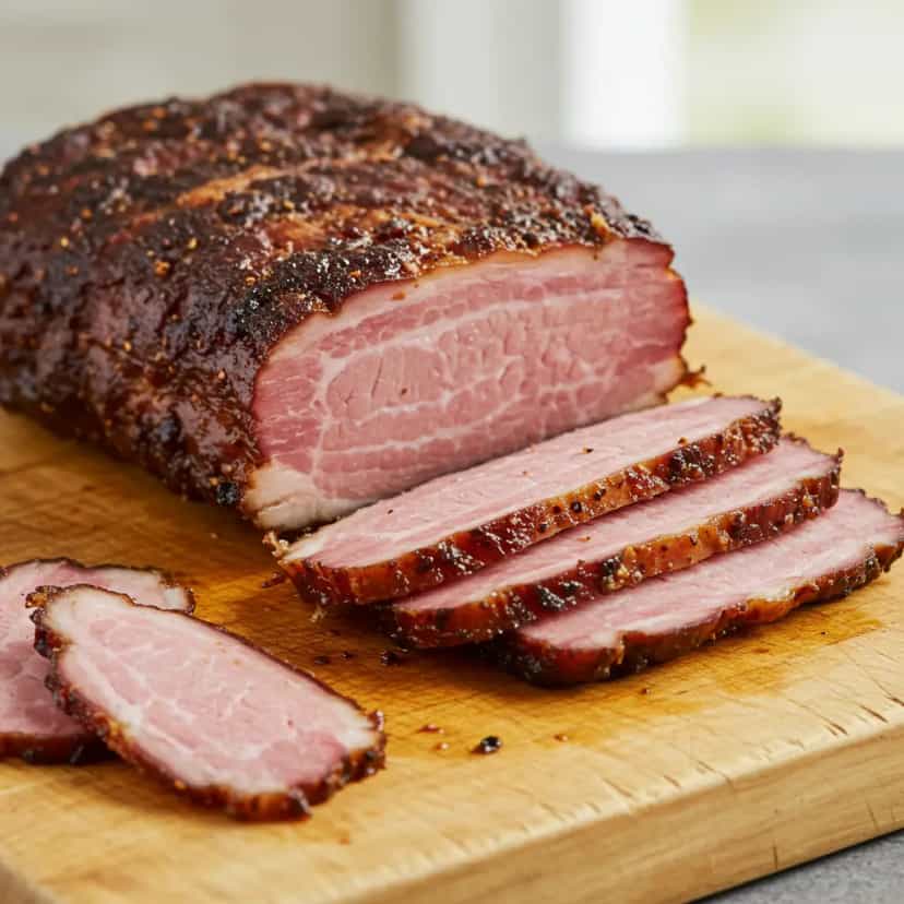 Foto deliciosa de Brisket Assado defumado no forno pronta para servir - Carnes & Frango