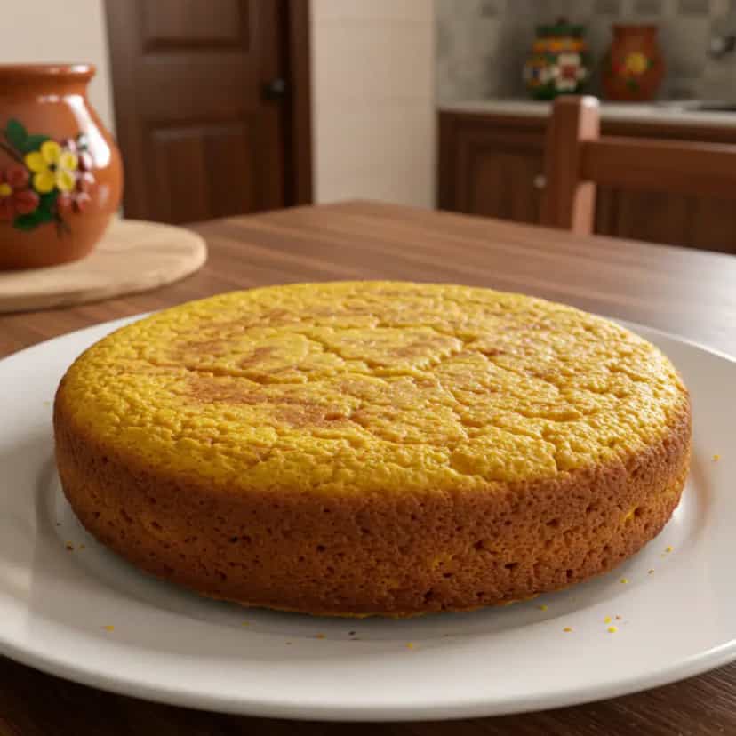 Foto deliciosa de Broa de fubá com leite azedo pronta para servir - Lanches de Padaria