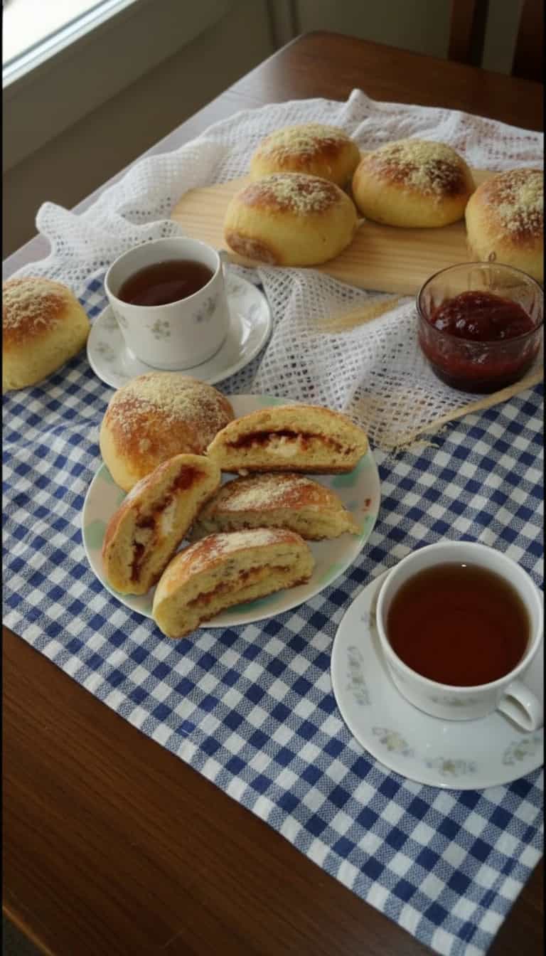 Broinhas de Fubá com Goiabada e Mussarela