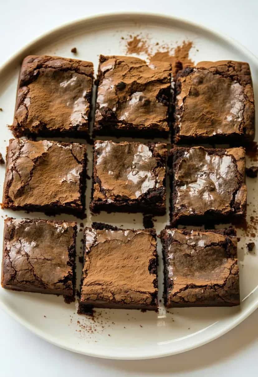 Foto deliciosa de Brownie de Batata Doce Low Carb pronta para servir - Low Carb