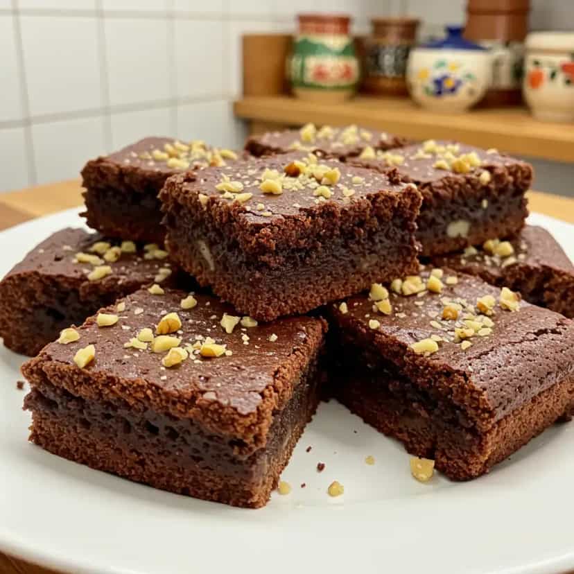 Foto deliciosa de Brownie de chocolate pronta para servir - Brownies & Cookies