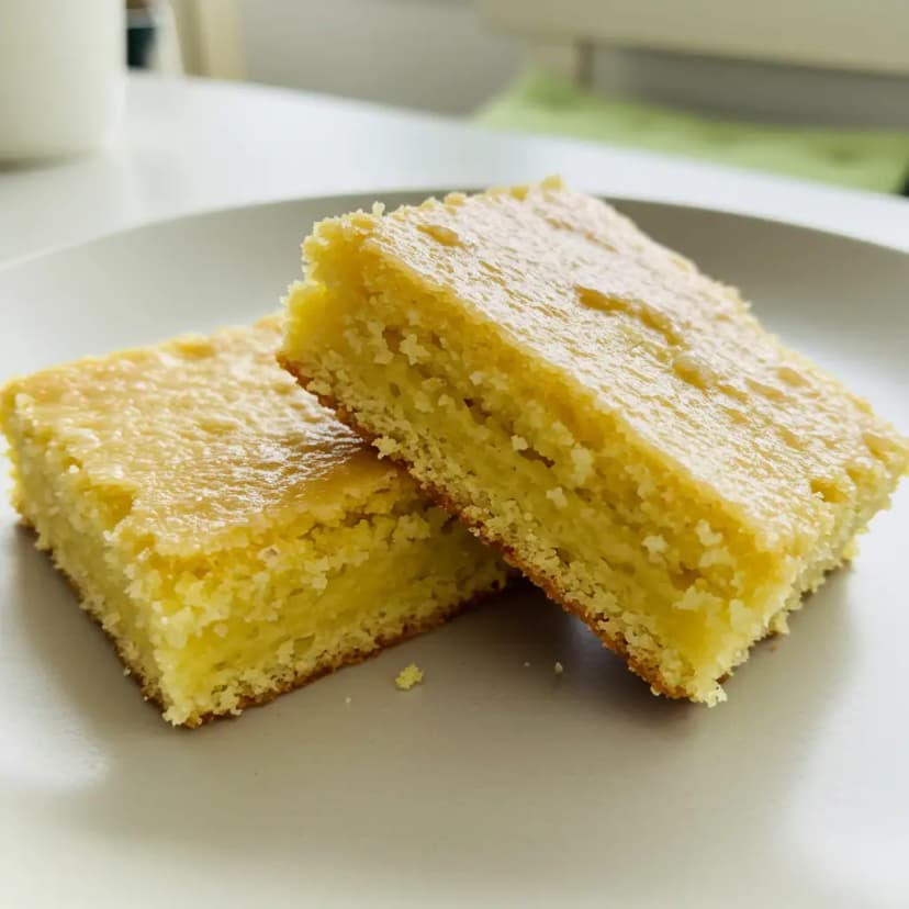 Brownie de Chocolate Branco com Cobertura de Chocolate