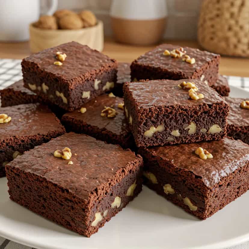 Foto deliciosa de Brownie de chocolate pronta para servir - Brownies & Cookies