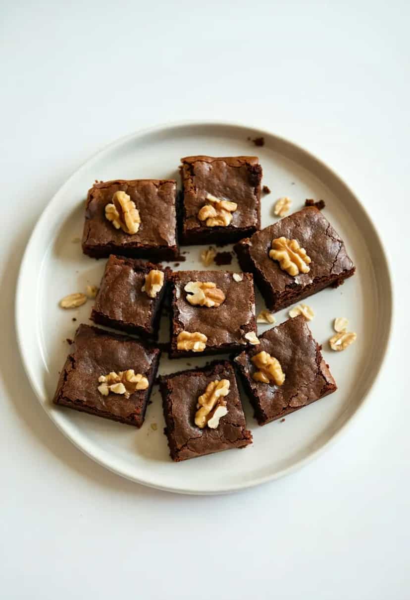 Foto deliciosa de Brownie Fit de Batata Doce pronta para servir - Brownies & Cookies