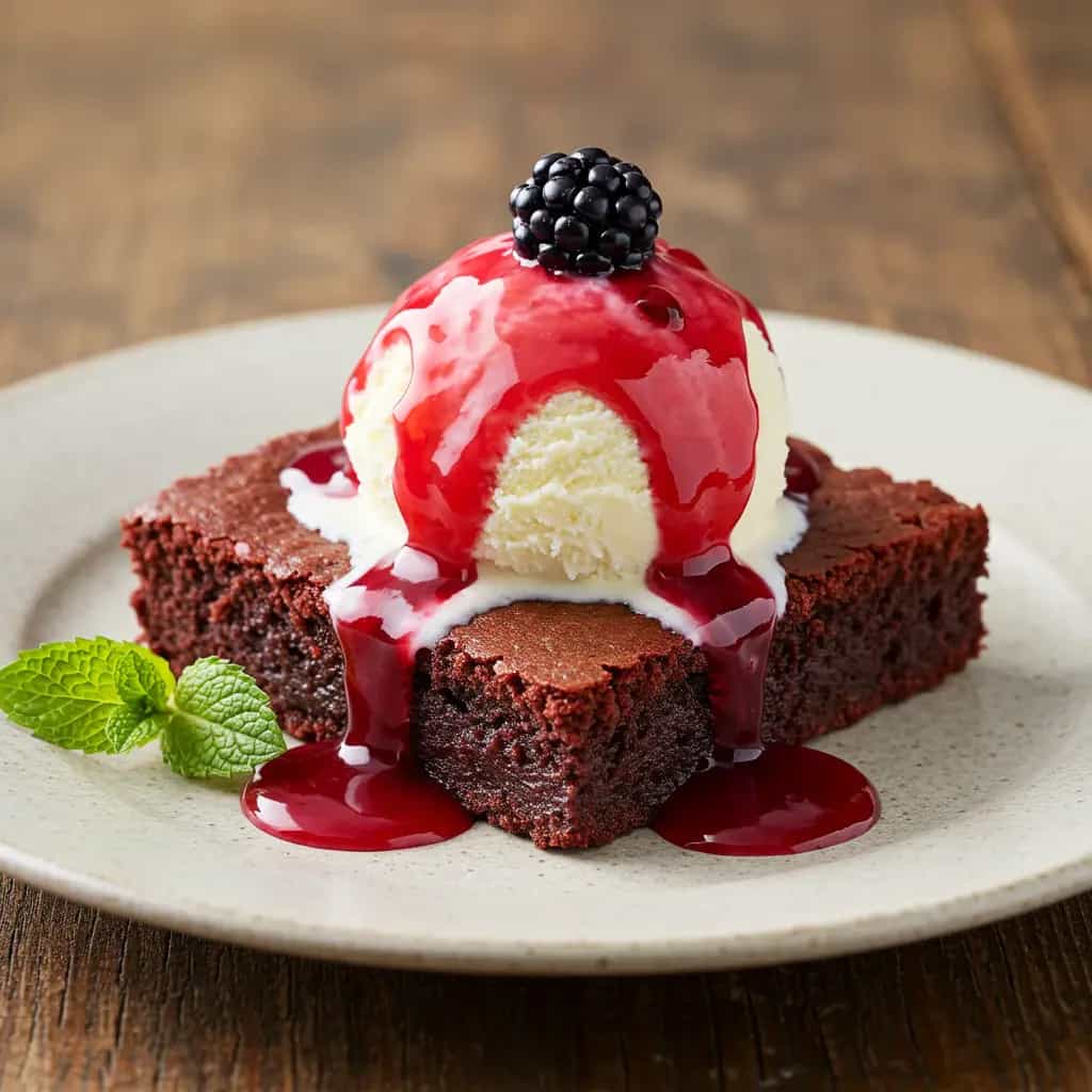 Brownie Red Velvet com Creme de Cream Cheese