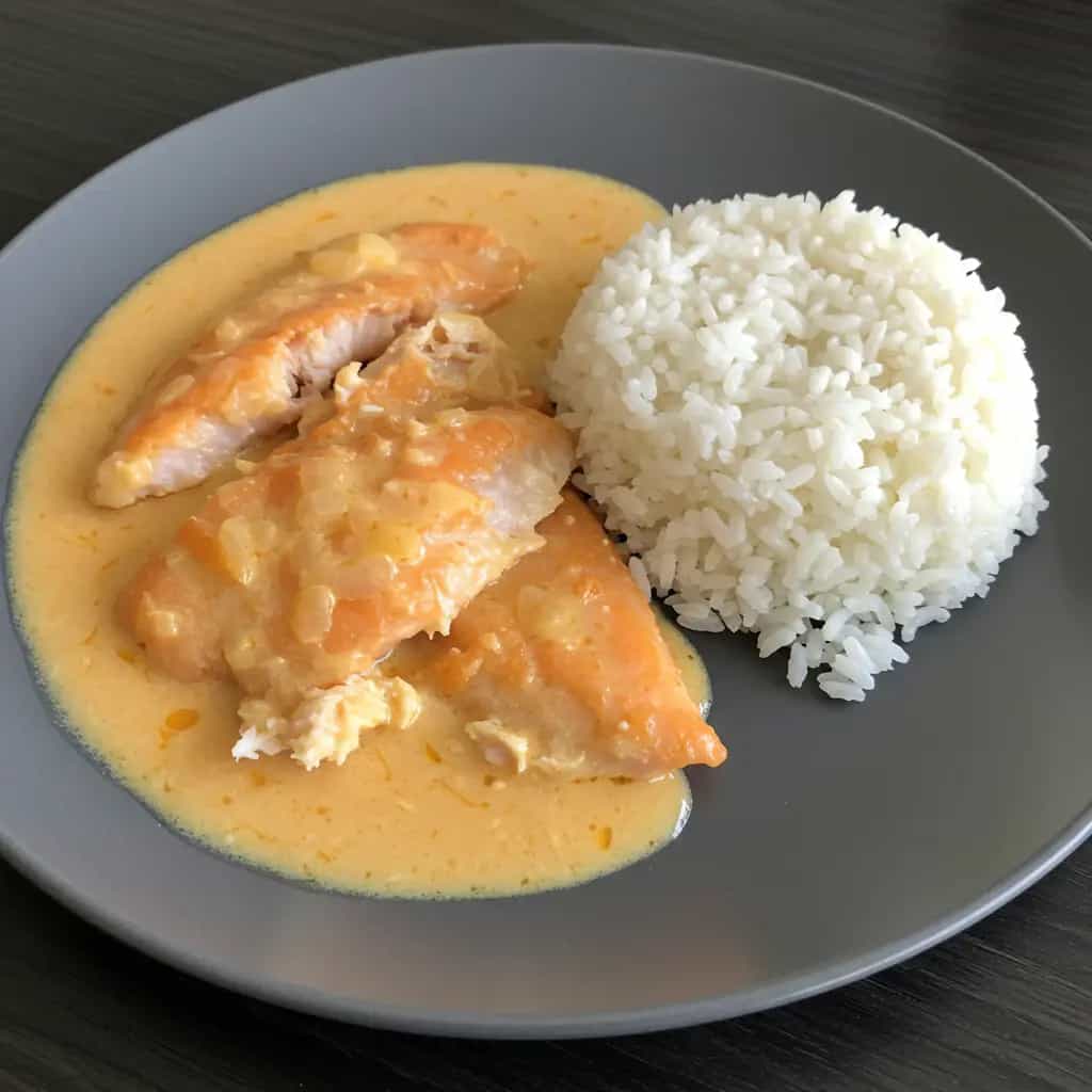 Cação ao Creme de Leite e Requeijão