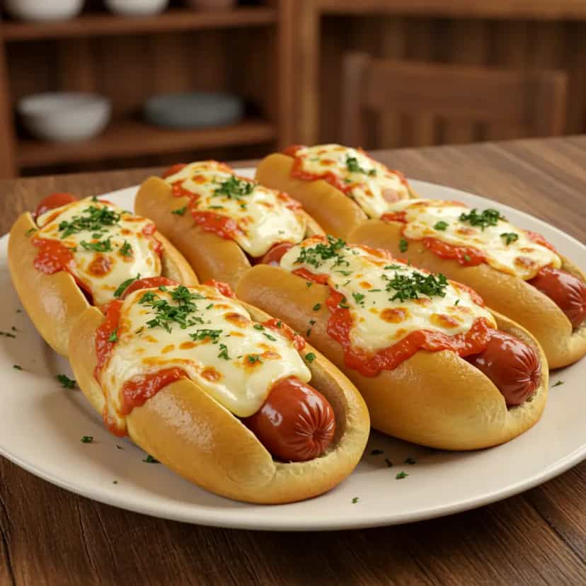 Foto deliciosa de Cachorro quente de forno pronta para servir - Lanches de Padaria