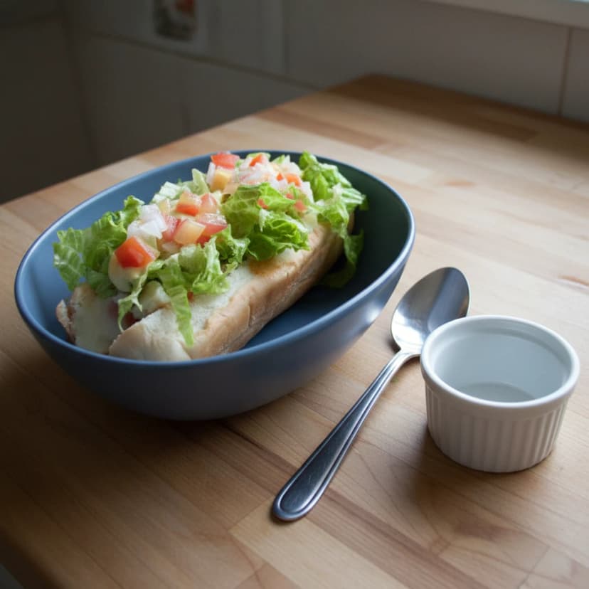 Cachorro-Quente Gourmet com Purê de Batata