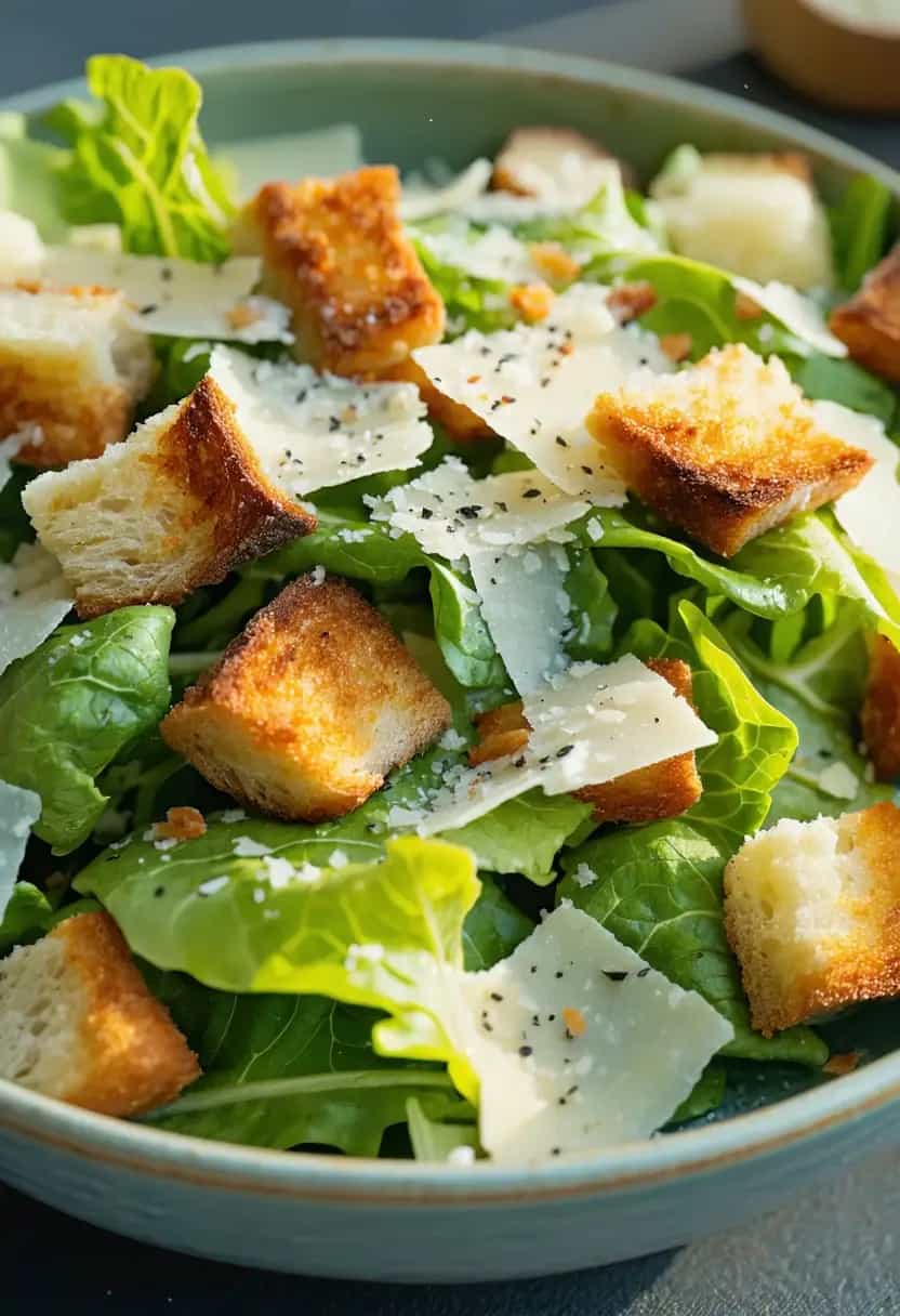 Salada Caesar com Croutons
