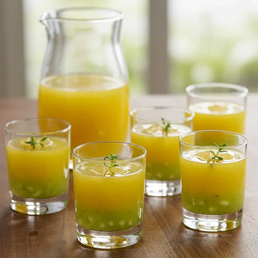 Foto deliciosa de Caipirinha Tropical de Abacaxi e Maracujá pronta para servir - Coquetéis