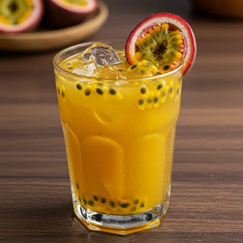 Foto deliciosa de Caipiroska de Maracujá Refrescante pronta para servir - Coquetéis