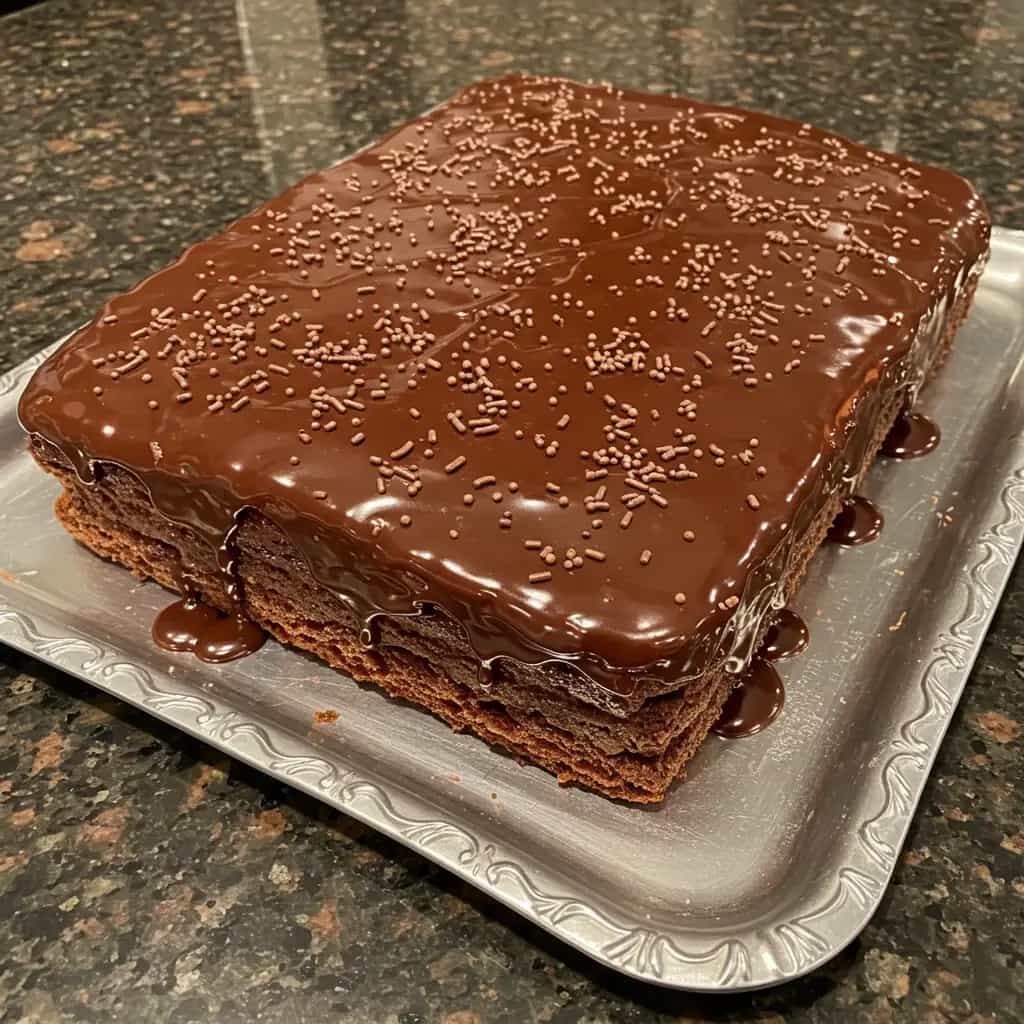 Calda Cremosa de Chocolate para Bolos