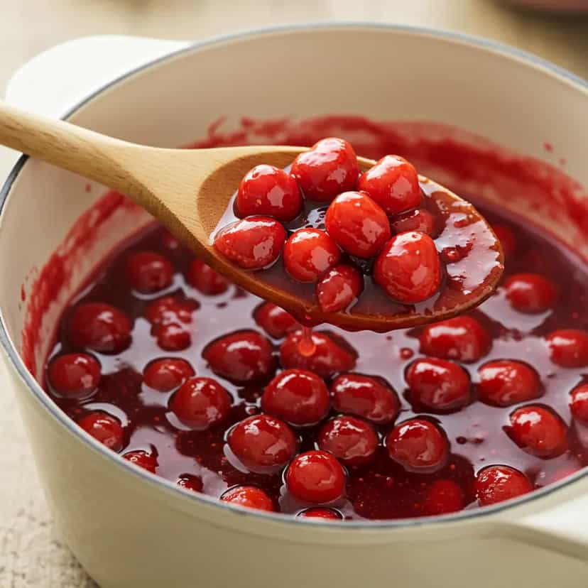 Foto deliciosa de Calda de Morangos Frescos para Sobremesas pronta para servir - Doces Gelados & Sorvetes