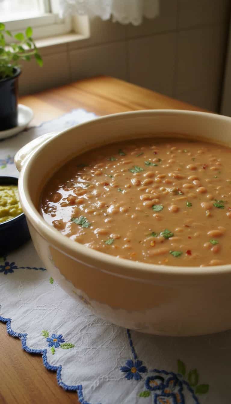 Foto deliciosa de Caldo de Feijão com Linguiça Toscana pronta para servir - Sopas & Caldos