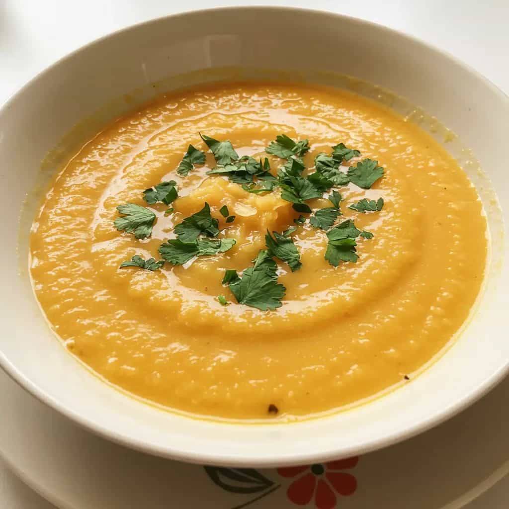 Caldo de Frango Cremoso com Mandioca