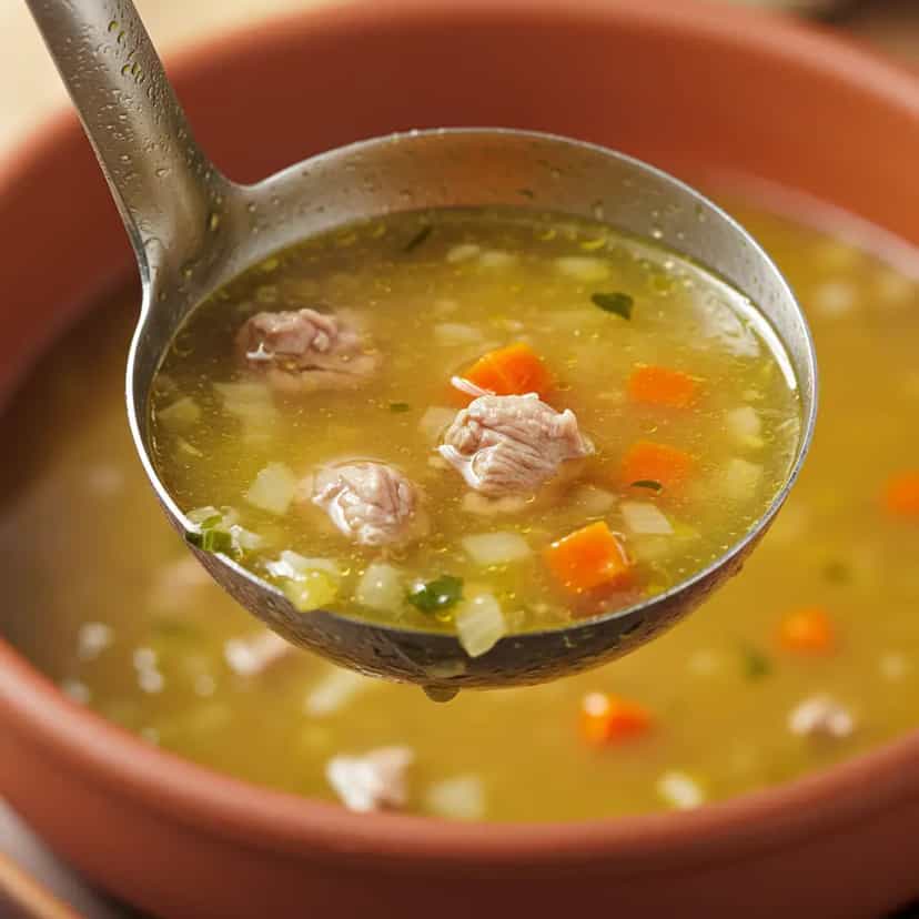 Foto deliciosa de Caldo de Mocotó Caseiro: Receita Tradicional pronta para servir - Sopas & Caldos